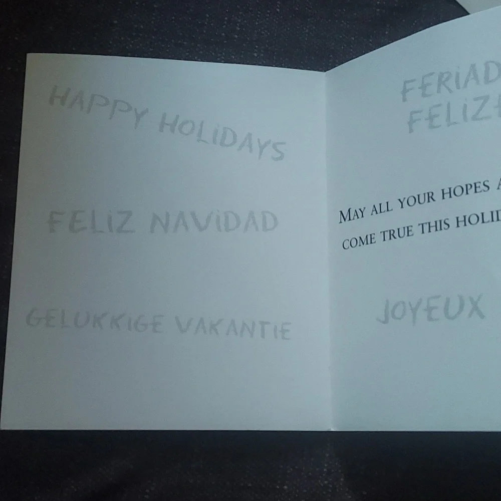 HAPPY holidays , joyeux noel , feriados felines,  beautiful card with envlope - Picture 3 of 7